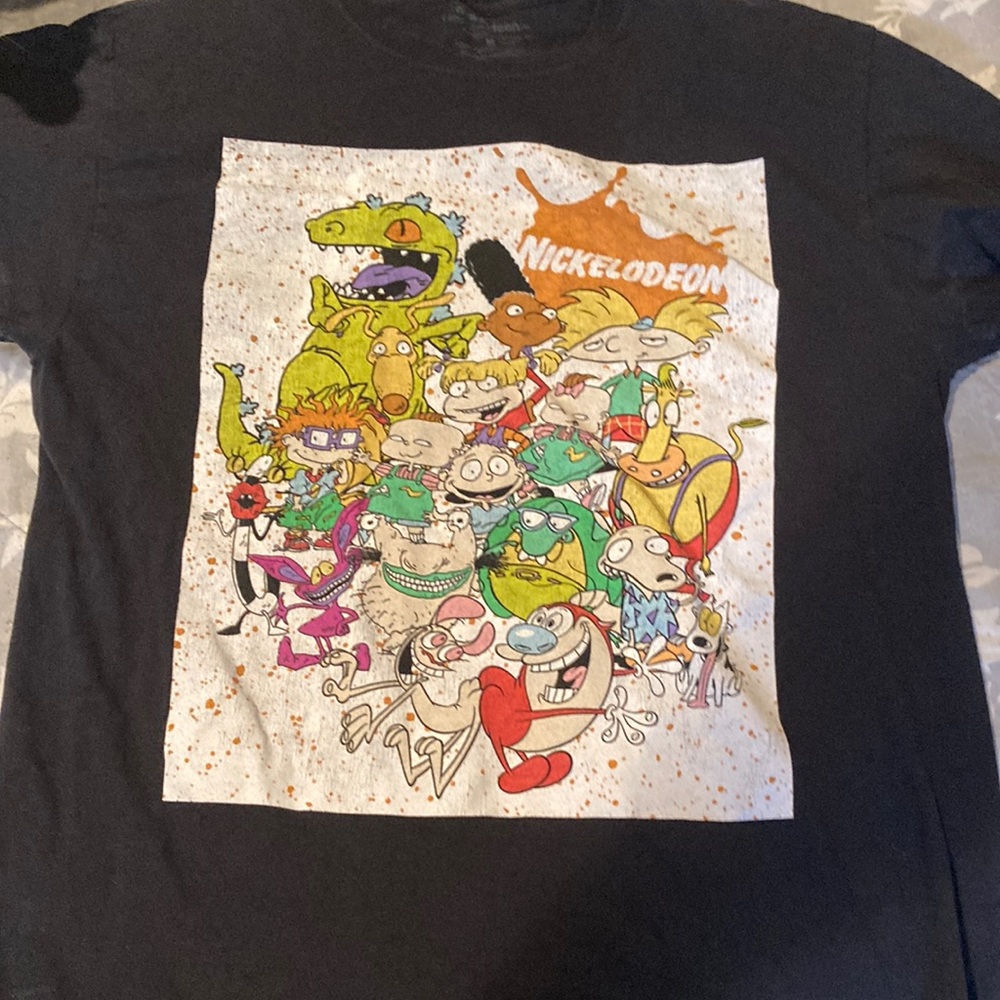 Nickelodeon 90s all stars Black T-Shirt for Mens size medium